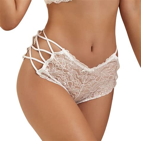 Wholesale Sexy Hot Transparent Lace Mesh Seamless G String Female Brief Thong Panties Underwear