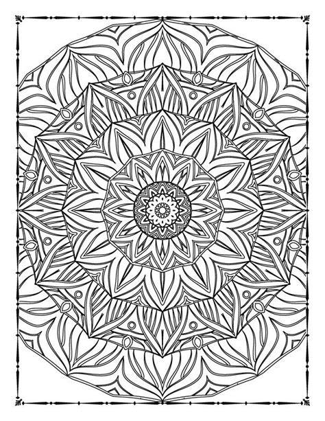 5 Page Mandala Coloring Bundle 2nd Edition Etsy