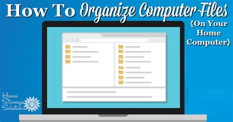 How To Organize Computer Files On Your Home Computer