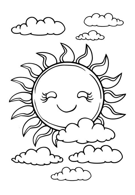 Desenhos de Sol para Colorir e Pintar - Tudo Para Colorir