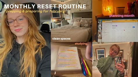 Monthly Reset Routine Prepping Preparing For February Youtube