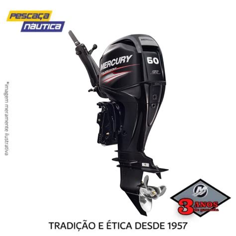 MOTOR 60HP MERCURY ELHPT EFI CT BIG TILLER 4 TEMPOS PARTIDA ELÉTRICA E