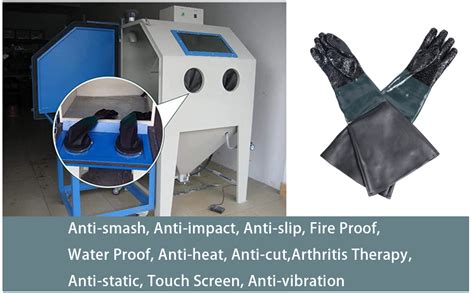 Chadwick 1 Pair Sandblasting Cabinet Gloves 236 Safety Work Gloves With Particle Palm Blast