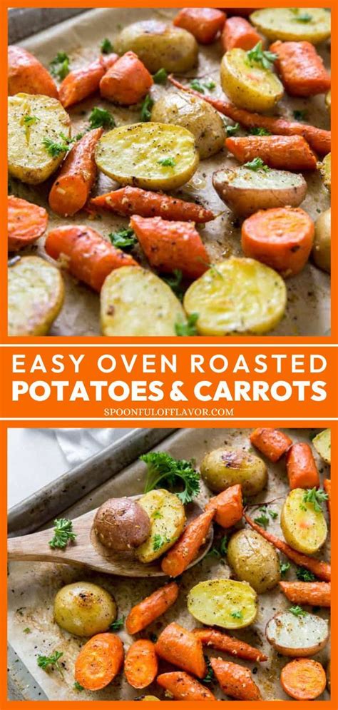 Roasted Potatoes And Carrots Recipe Roasted Potato Recipes Roasted Veggies In Oven Baked