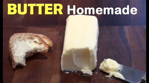 How To Make BUTTER At Home EASY Homemade Butter Recipe YouTube