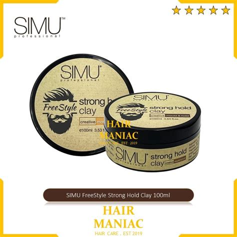 Simu Freestyle Strong Hold Men S Styling Hair Clay Ml Shopee Malaysia