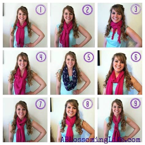 9 Ways To Wear A Scarf DIY Tag