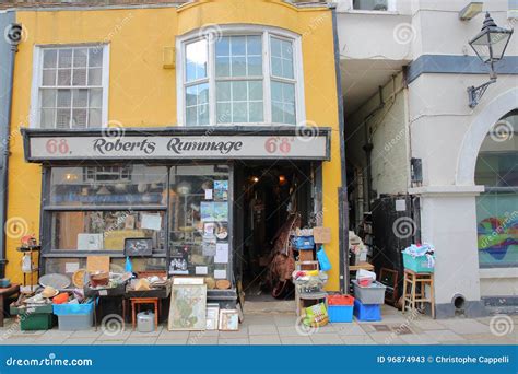 Hastings Uk July 23 2017 Colorful Shops In High Street Hastings