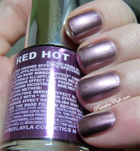 Layla Mirror Effect Red Hot Swatches And Review Pointless Cafe