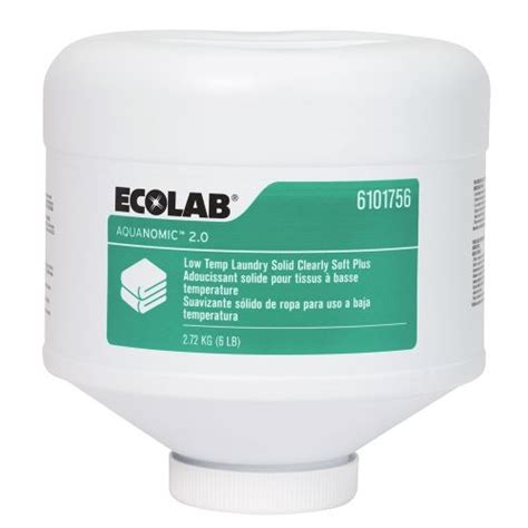 GuestSupply US Ecolab Aquanomic 2 0 Low Temp Laundry Solid Clearly