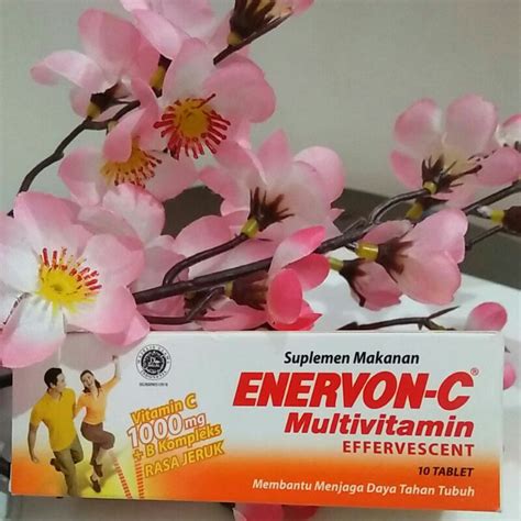 Jual Enervon C Effervescent Isi Tablet Rasa Jeruk Shopee Indonesia