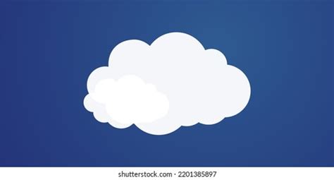 White Cloud Shape Cartoon Illustration Stock Illustration 2201385897 ...