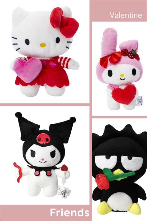 Hello Kitty And Friends Valentine 8 Inches Plushes Kitty Collection