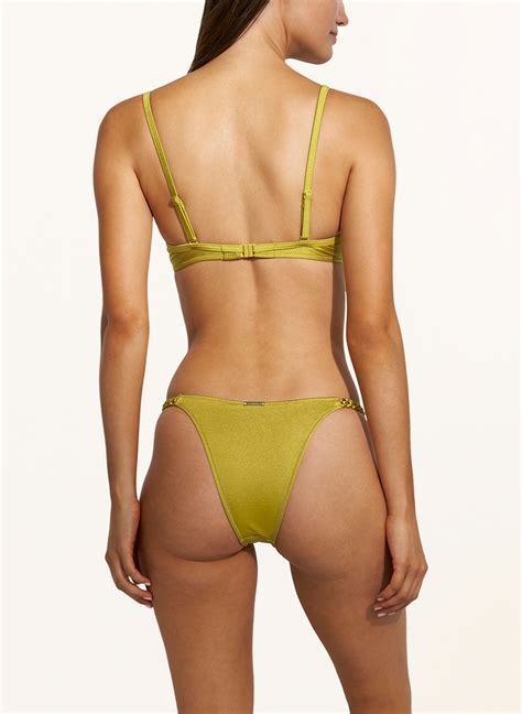 watercult Triangel Bikini Hose MAKRAMÉ LOVE in grün