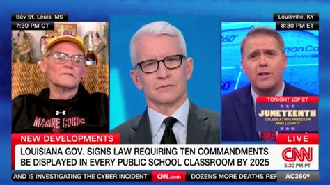 Cnn Contributor Challenges James Carville In 10 Commandments Debate