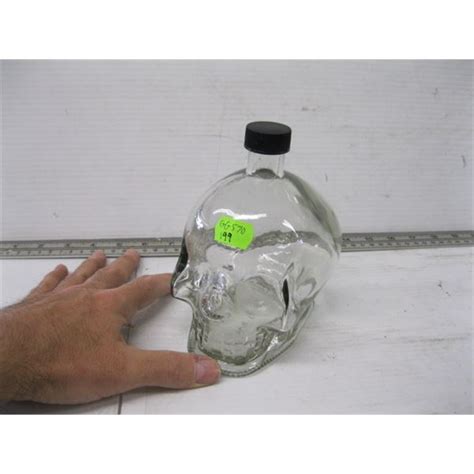 Glass Skull Bottle