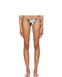 Dolce And Gabbana Black Lilium String Bikini Bottom 113 SSENSE