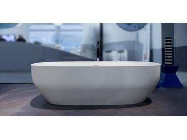 Ago Freestanding Oval Ceramilux Bathtub By Antonio Lupi Design