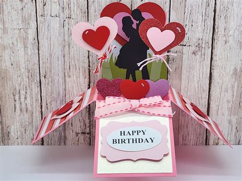 Personalize Your Pop Up Card 3d Handmade Birthday Box Card Handmade Happy Birthday Card