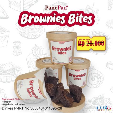 Jual Brownies Bites Cup By Panepan Fudgy Brownies Premium Oz