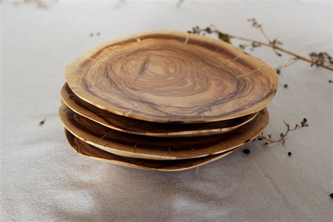 Olive Wood Plate Rustic Plate T Idea Olive Wood Carving Handmade