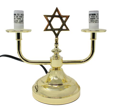 Brass Electric Shabbat Candles – Temple Israel Judaica Shop