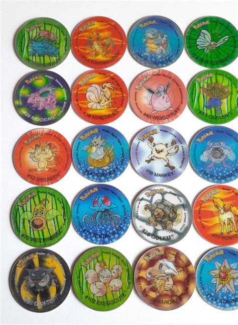 Complete Collection Tazos Pokemon Kanto Holographic 30 30 From YEAR