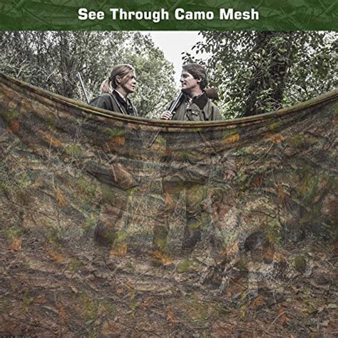 Camo Netting Lightweight Quiet Mesh Internet for Treestand, Duck Blinds ...