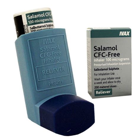 Salamol Asthma Inhaler 100mcg 200 Dose 40 OFF