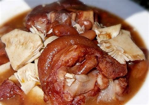 Pork Pata With Red Beans Recipe By Shalina Cookeatshare