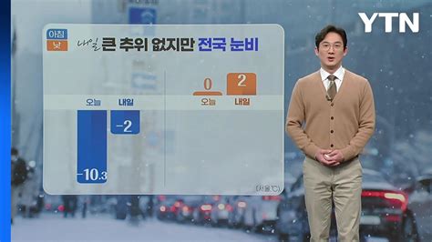 날씨 내일 큰 추위 없지만 전국 눈비 Ytn Youtube