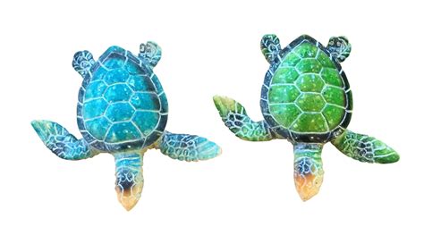 Classic Blue Or Green Baby Turtle Magnet Gecko Interiors