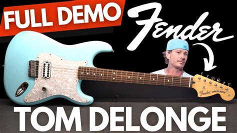 New Fender Tom Delonge Stratocaster Full Demo Youtube