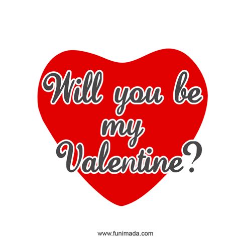 Will you be my Valentine GIF | Funimada.com