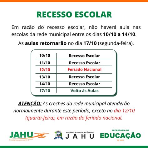 Recesso Escolar Acontece Na Pr Xima Semana Prefeitura Do Munic Pio De