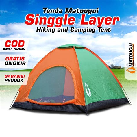 Jual Matougui Tenda Camping Hiking Dewasa Yh Singgle Layer