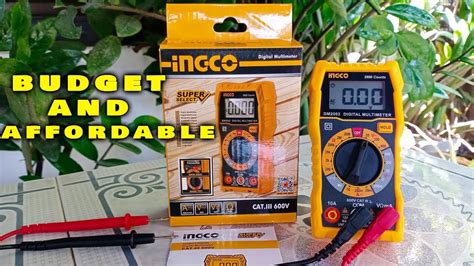 ⭕ Digital Display Ingco Multi Tester ⦿ Model Dm2002 Cat Iii ⦿electrical