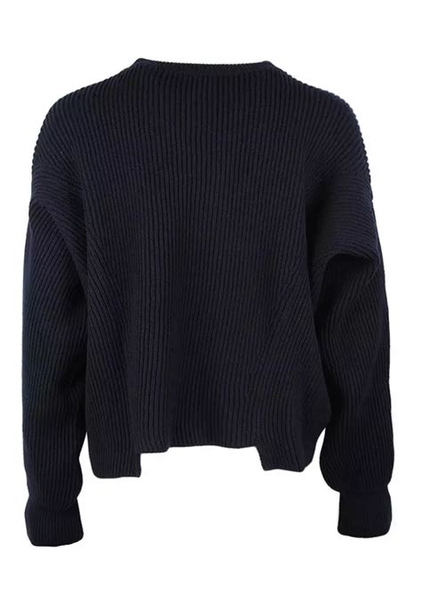 Stella Mccartney Stella Mccartney Rid Knit Sweater In Navy 2024 Buy