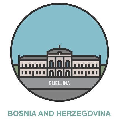 Bijeljina Cities And Towns In Bosnia And Herzegovina Stock Illustration ...