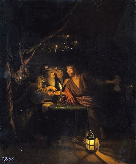 Schalcken Godfried Taller de La traición de Judas Part 2 Prado