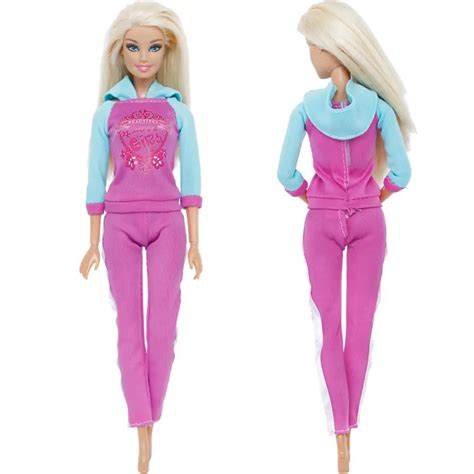 Traje deportivo para muñeca Barbie ropa informal de uso diario