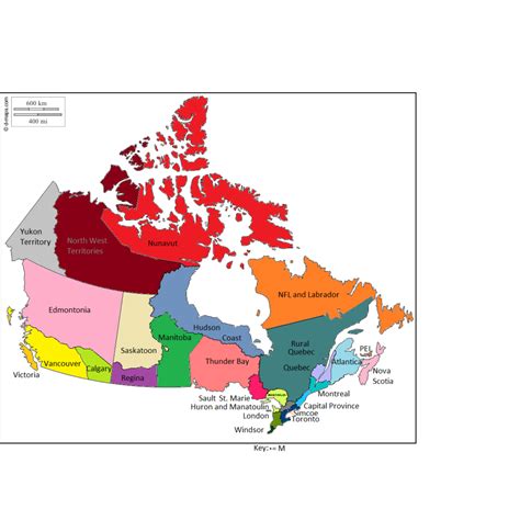 Map : My map of the 26 provinces of Canada - Infographic.tv - Number ...