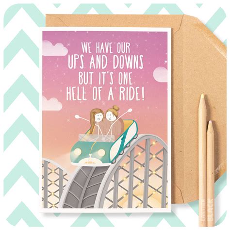 Cute Lgbt Lesbian Love Anniversary Card Wife Girlfriend By Lanther Black