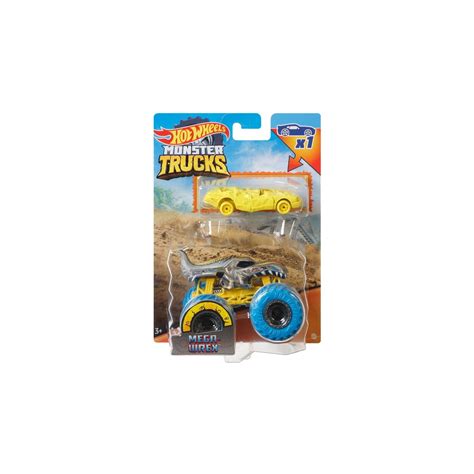 Mattel Hot Wheels Monster Trucks 1 64 Mega Wrex Όχημα Με Αυτοκινητάκι GRH81 GYL94 Toys shop gr
