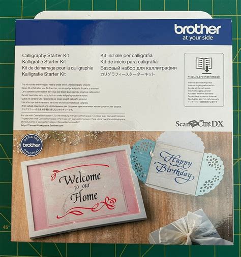 Buy Brother Scanncut Dx Calligraphy Starter Kit Tools Calligraphy