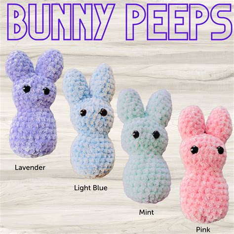 Crochet Bunny Peeps Soft And Cuddly Easter Crochet Easter Crochet