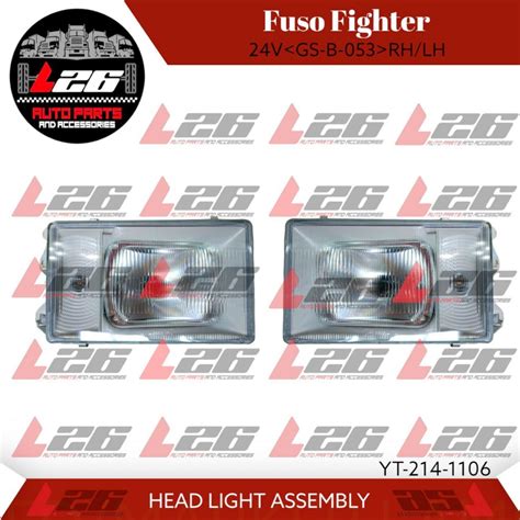 Mitsubishi Fuso Fighter Square Type Headlight Assembly Assemblies Yt