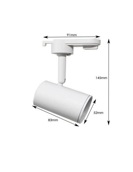 Foco Carril Monof Sico Con Portal Mparas Gu Blanco