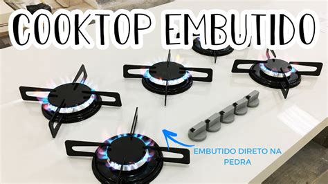 Cooktop Embutido Na Bancada De Porcelanato Youtube