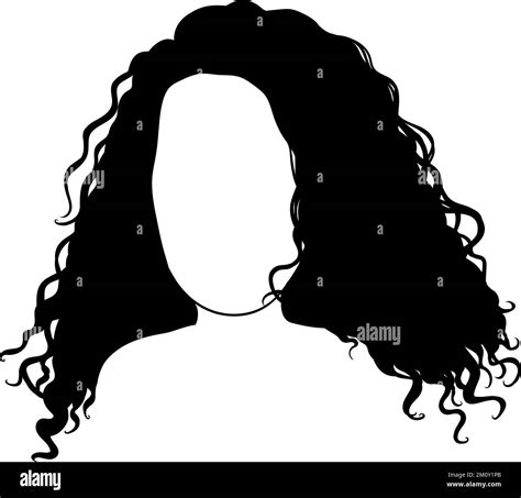 Curly Hair Woman Vector Illustration Isolated Avatar Stock Vector Image And Art Alamy